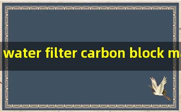 water filter carbon block machine service